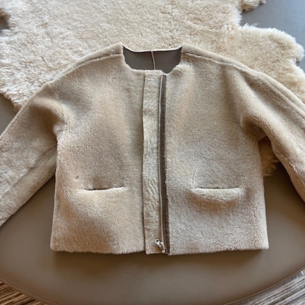 Shearling Reversible Jacket By Maje - image 2